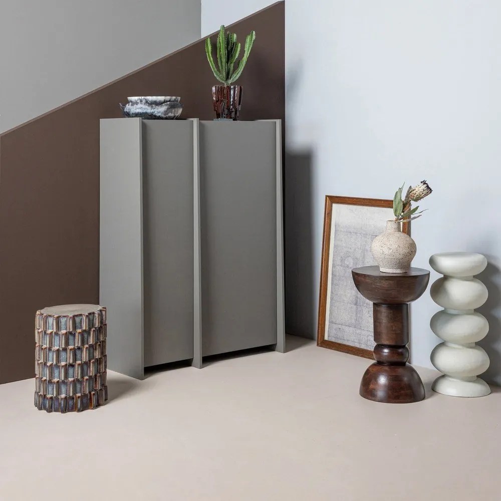 Mangófa kerek tárolóasztal ø 46 cm Emel – WOOOD