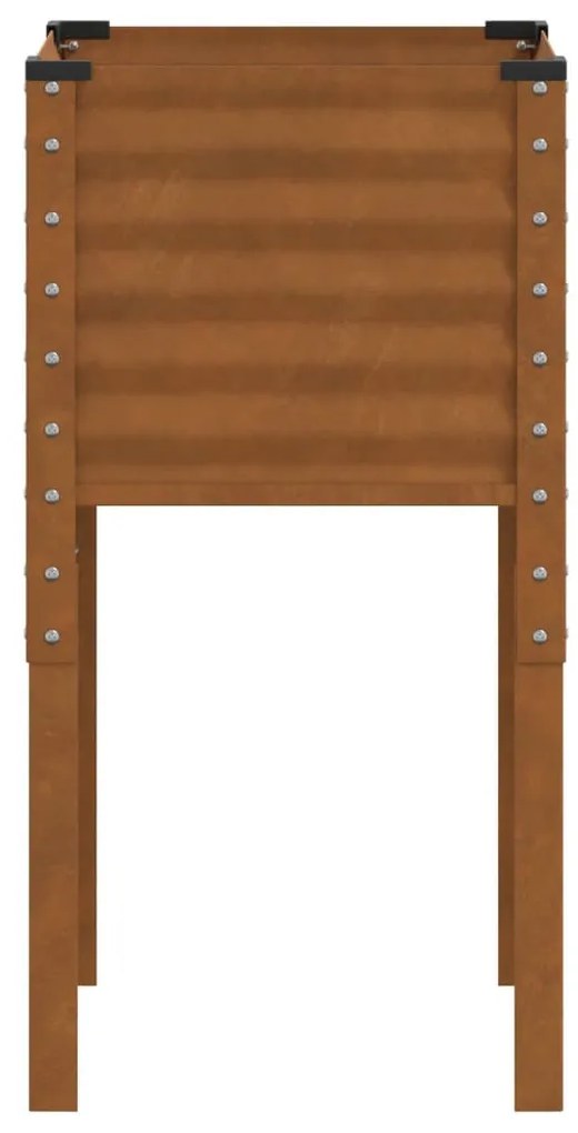 kerti virágláda 45 x 45 x 88 cm időjárásálló acélból