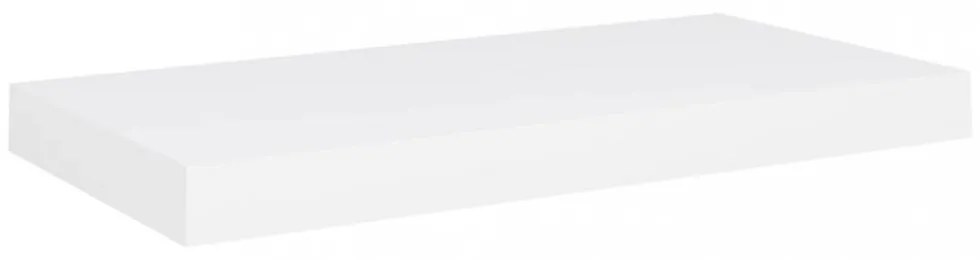 fehér MDF lebegő fali polc 50 x 23 x 3,8 cm