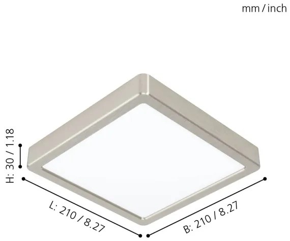Eglo 99241 - LED mennyezeti lámpa FUEVA 5 LED/16,5W/230V