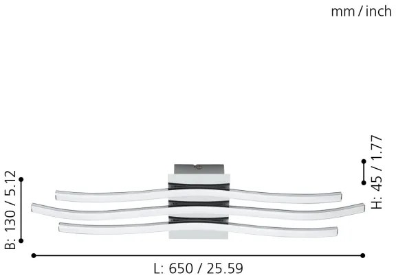 Eglo 31995 - LED Mennyezeti lámpa RONCADE LED/26W/230V
