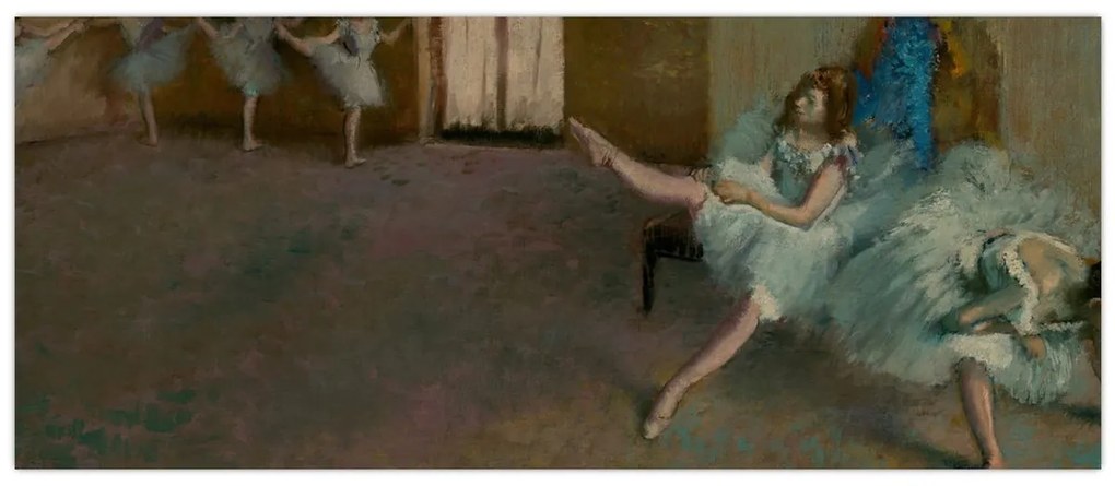 Kép - Edgar Degas, Before the Ballet, reprodukciók (120x50 cm)