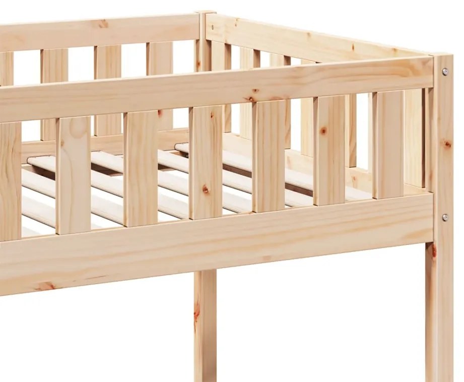 tömör fenyőfa gyerekágy matrac nélkül 90 x 200 cm