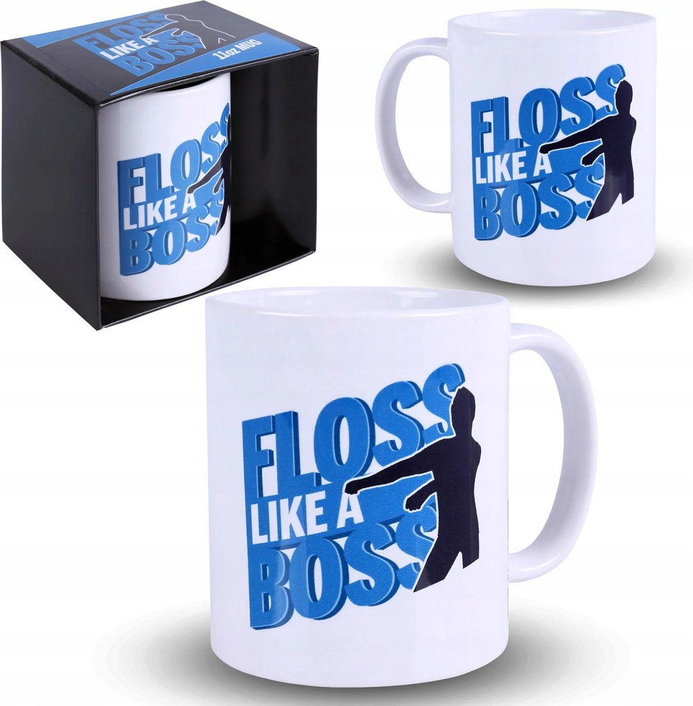 Floss Like a Boss Kerámia bögre füllel, Ajándékdobozban 325ml