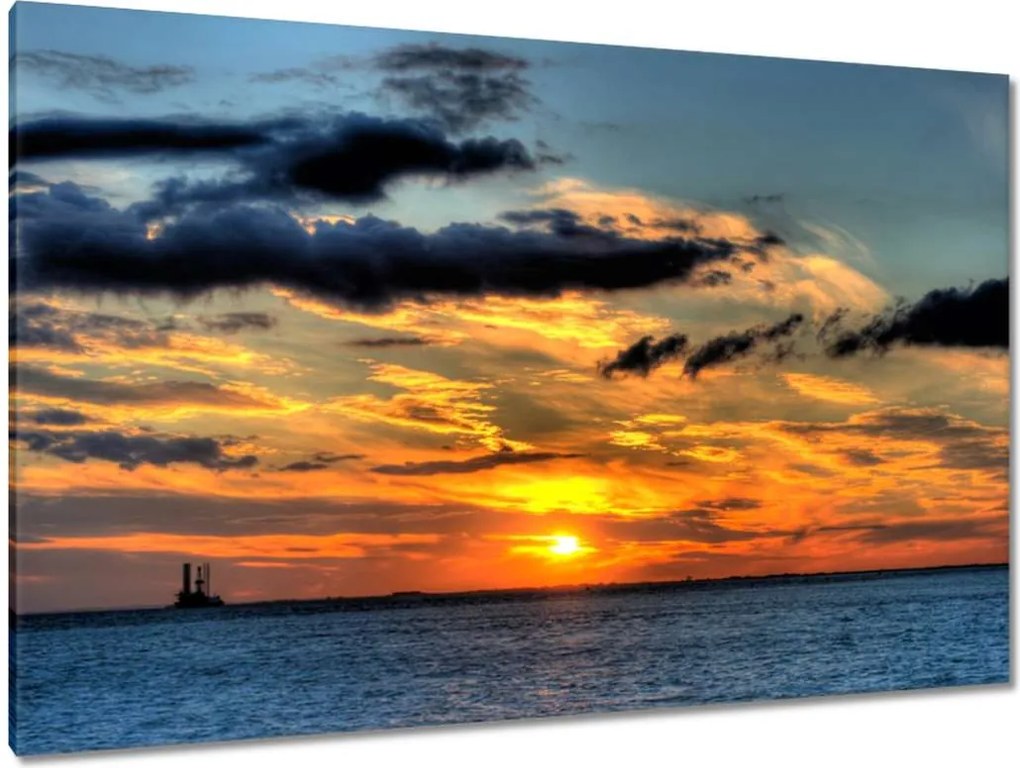 Vászonkép 120x80 Lenyugvó nap