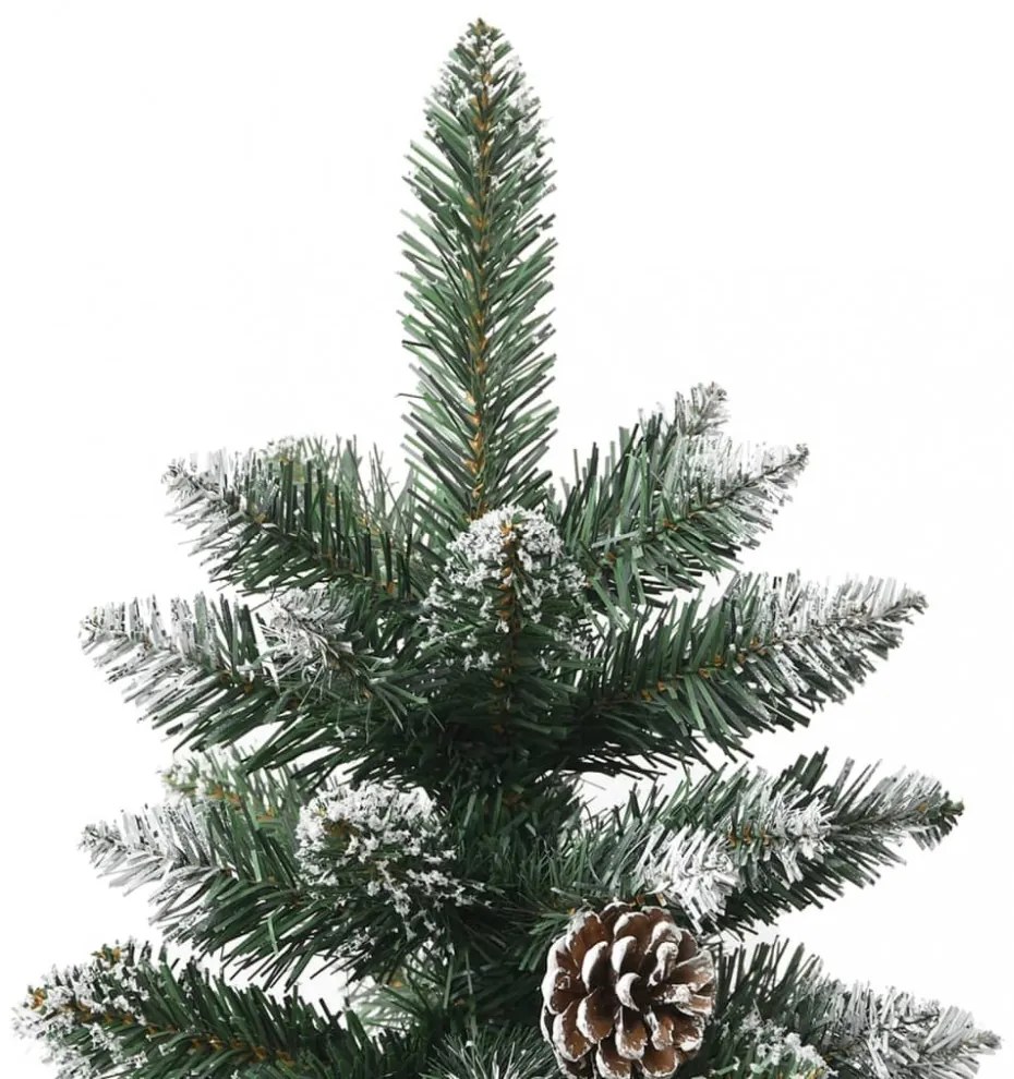 zöld PVC műkarácsonyfa állvánnyal 120 cm