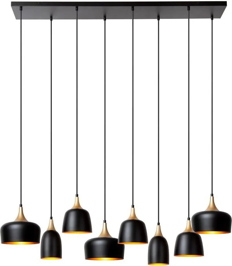 LUCIDE 05446-08-30 CHAYANNE Többágú Függesztett Lámpa Fekete E14 IP20
