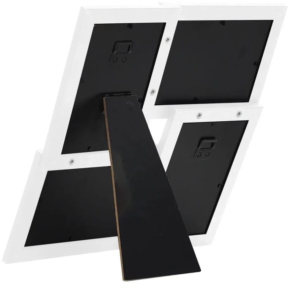 fehér MDF fényképkeretszett 4 db 4 x 15 cm-es képhez