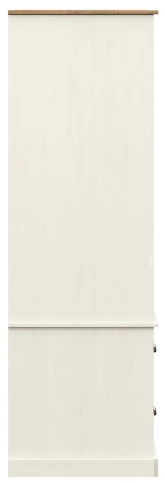 VIGO fehér tömör fenyőfa szekrény 90 x 55 x 170 cm