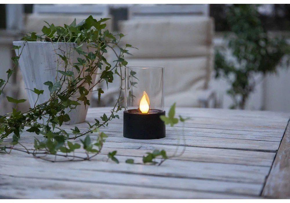 Puloun fekete kültéri LED fénydekoráció, magasság 13,5 cm - Star Trading