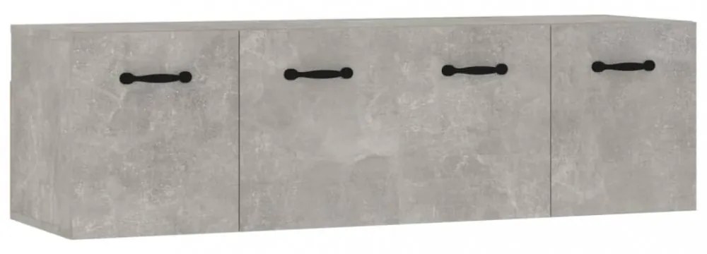 2 db betonszürke szerelt fa faliszekrény 80 x 35 x 36,5 cm