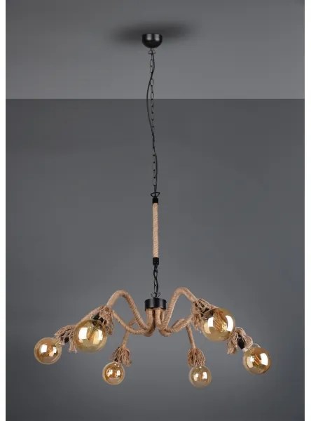 Reality - Csillár láncon ALVA 6xE27/10W/230V