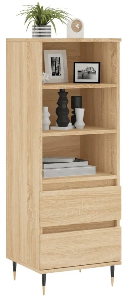 sonoma tölgy szerelt fa magasszekrény 40 x 36 x 110 cm