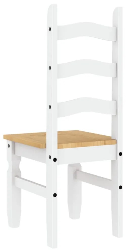 Corona 2 db fehér tömör fenyőfa étkezőszék 42 x 47 x 107 cm