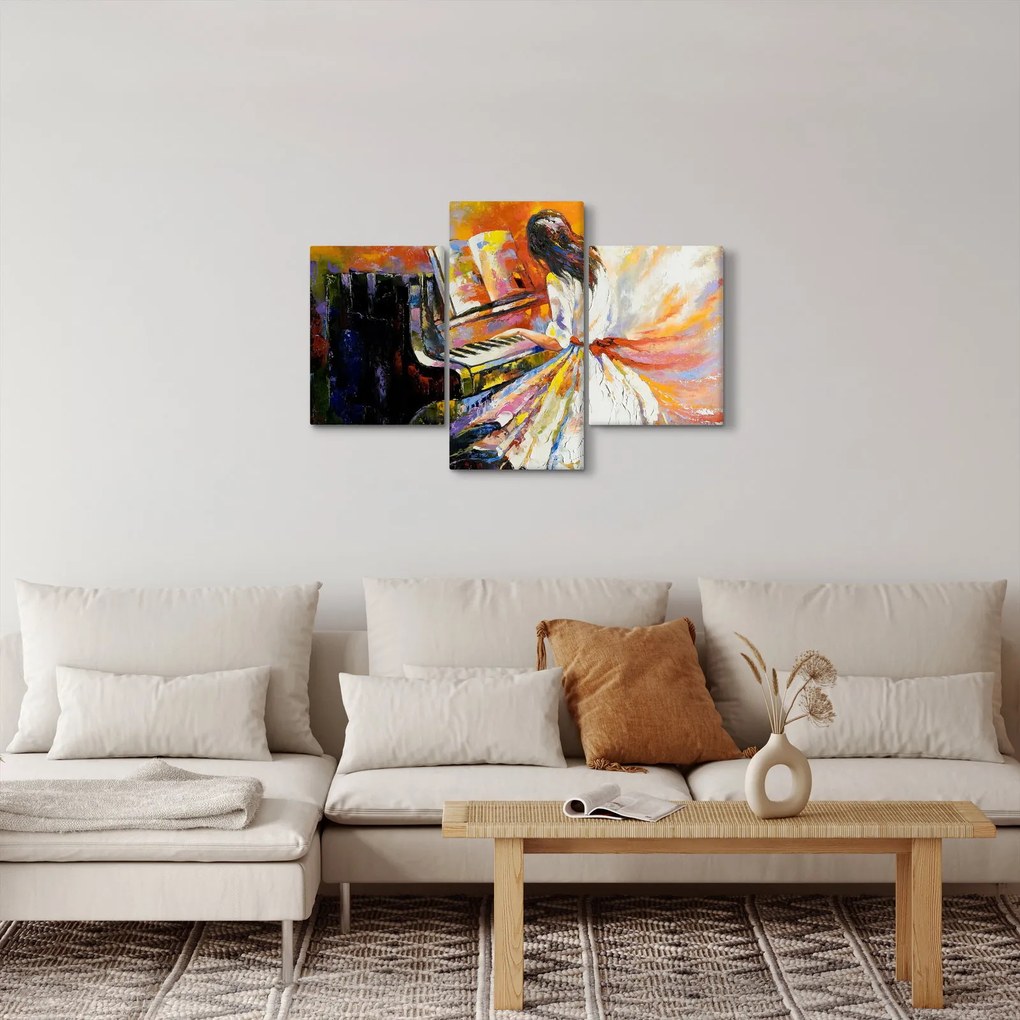 Kép - Egy nő zongorázása (90x60 cm)