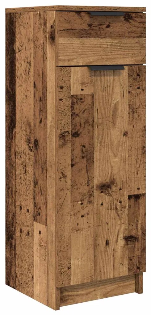 vidaXL Fürdőszoba bútor szett fiókkal ajtóval 3 pcs Öreg fa Faanyag