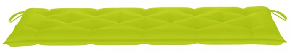 élénkzöld oxford szövet kerti padpárna 150 x 50 x 7 cm