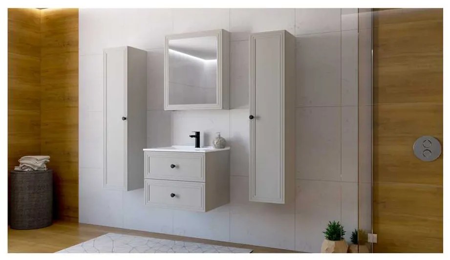 Bondi tükrös fali szekrény 60 cm, krém