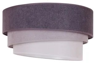 Duolla - Csillár zsinóron TRIO 1xE27/15W/230V átm. 45 cm antracit/szürke/fehér
