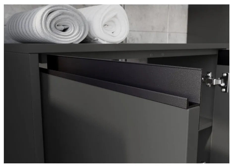 Antracitszürke fürdőszoba bútor szett Lemont – Germania