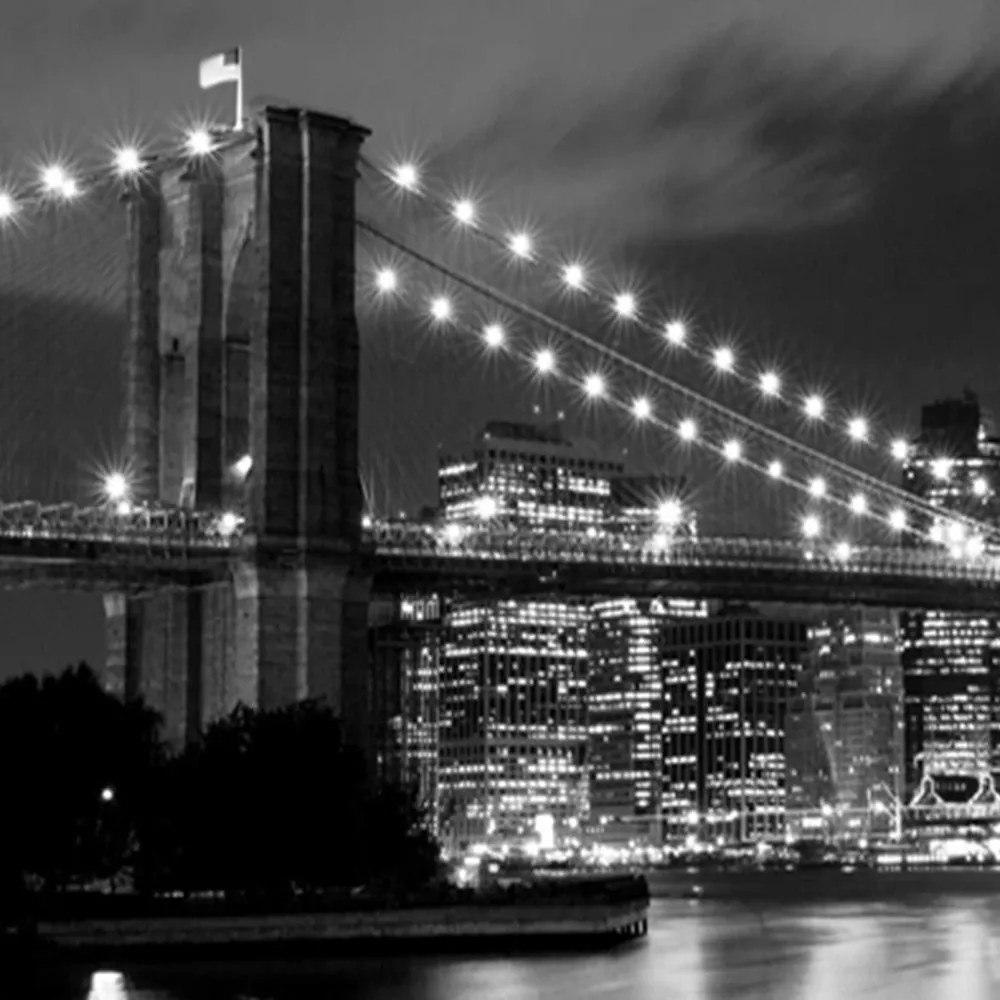 Gario Paraván Brooklyn híd éjszaka Méret: 180 x 170 cm, Kivitelezés: Klasszikus paraván