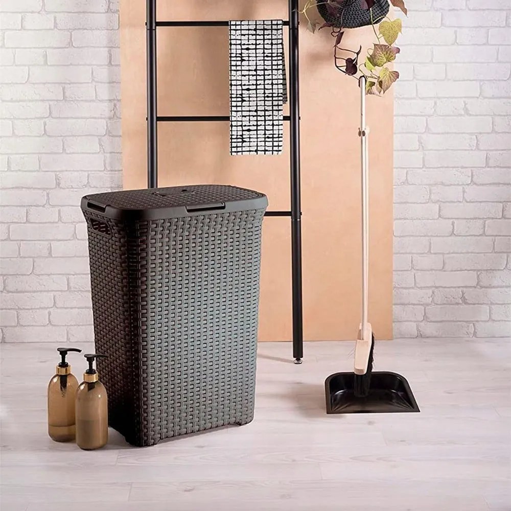 Hamper barna szennyeskosár, 40 l - Curver