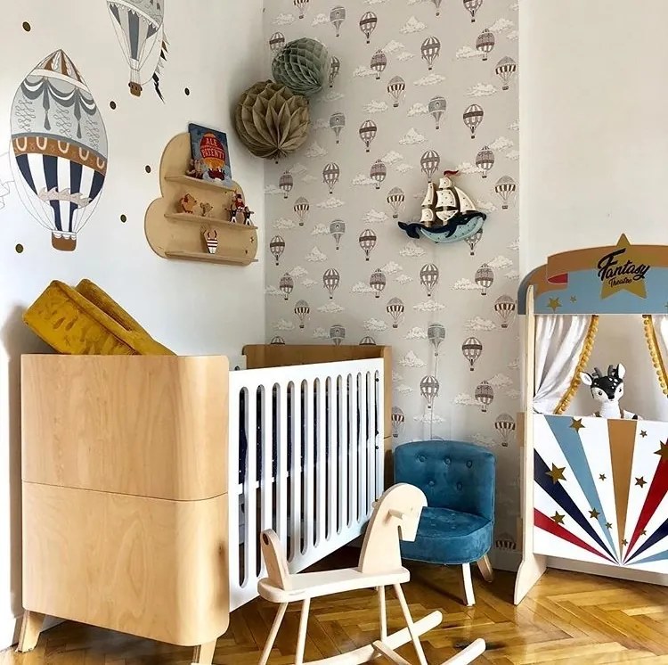 Gyerek kiságy tárolóval HOPPA 70 x 140 cm