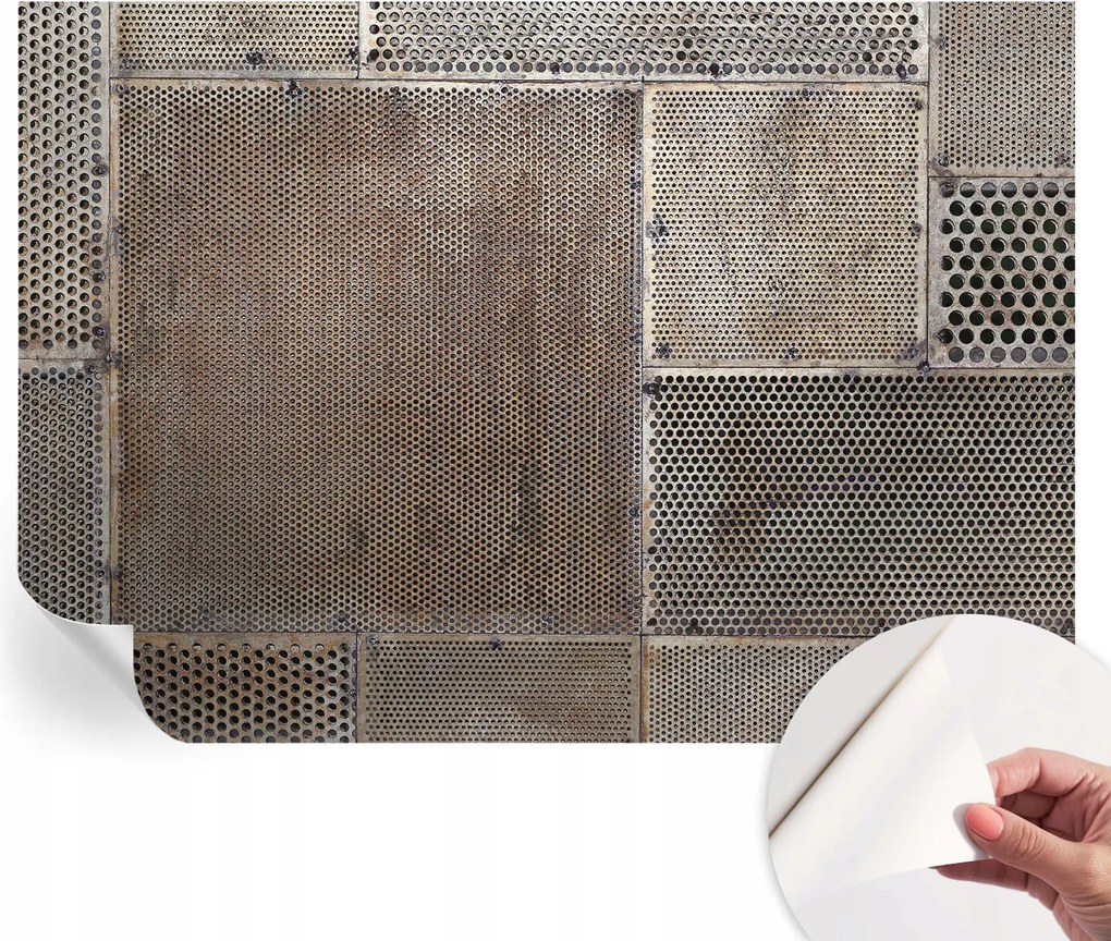 Fotótapéta Öntapadós Dekoratív tapéta Metál minták 208x146 cm