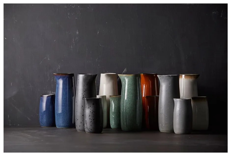 Fekete-kék kerámia tejkiöntő 200 ml Gastro Dark Blue/Black – Bitz