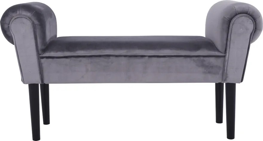 Lóca, Velvet szövet, szürke/fekete, BURDA