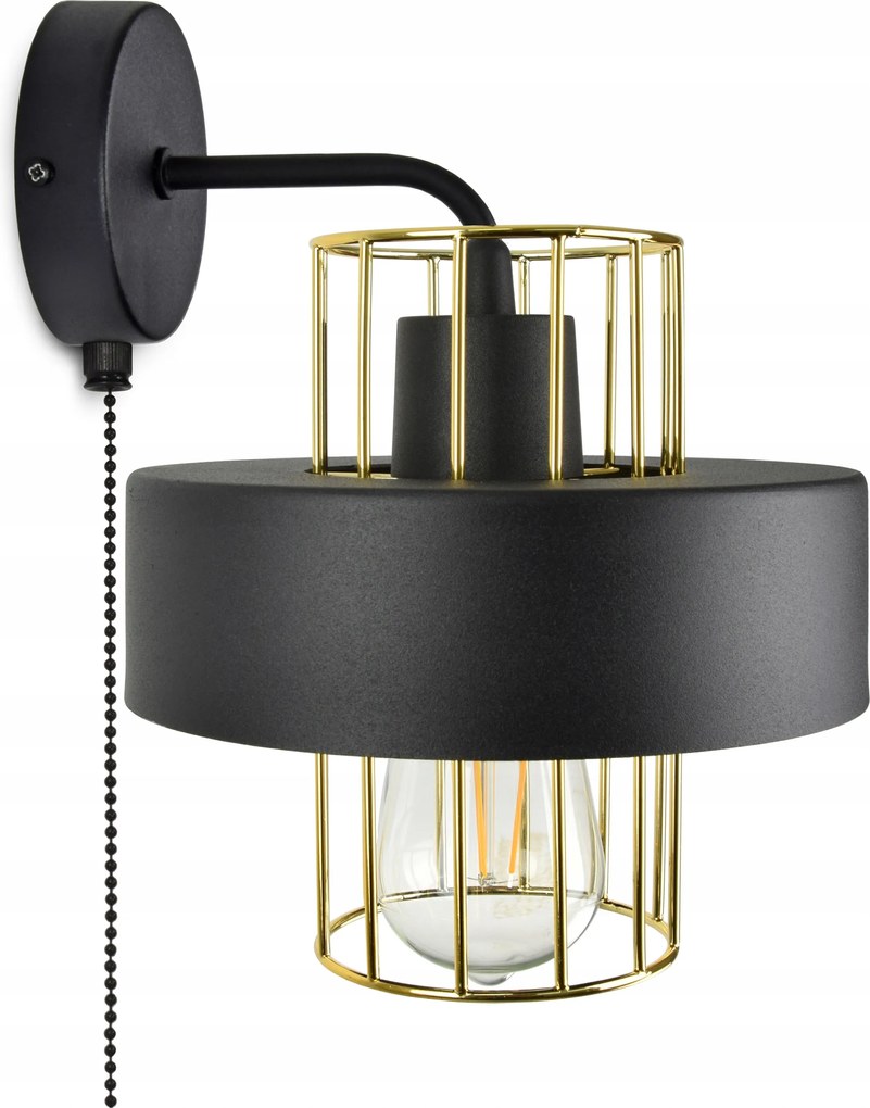 Fali lámpa Fekete Fehér kapcsolóval