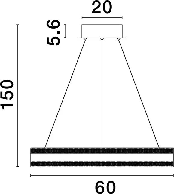NOVALUCE 9054444 AGOS Modern Led Függesztett Lámpa LED IP20