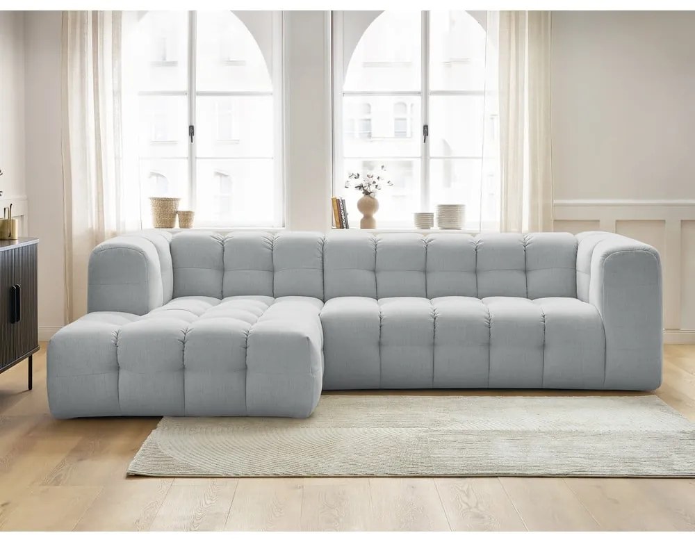 Világosszürke sarokkanapé Cloud – Bobochic Paris