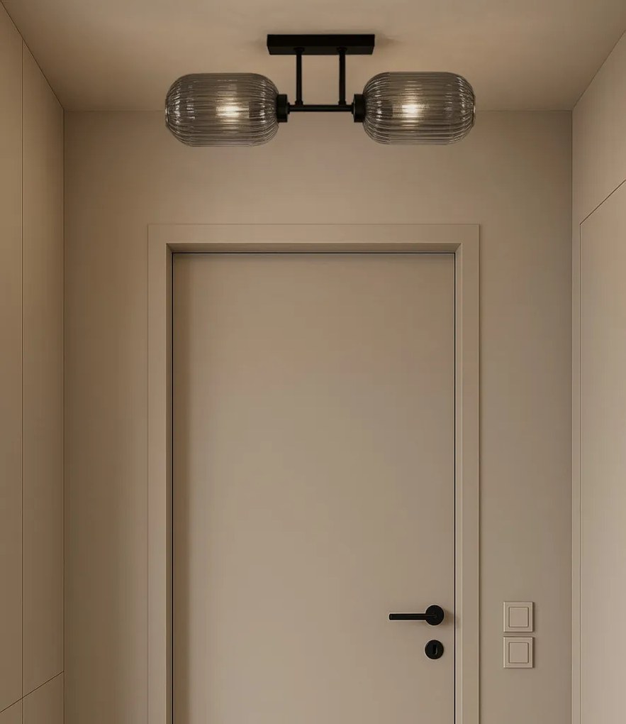 KAJA K-5753 SILVA Szürke Színű Mennyezeti Lámpa 1xE27 15W IP20