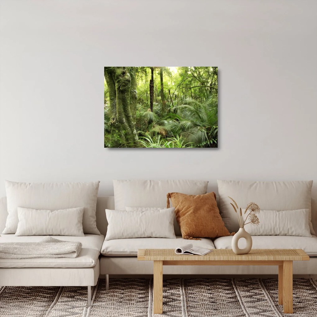 Trópusi esőerdő kép (üvegen) (70x50 cm)