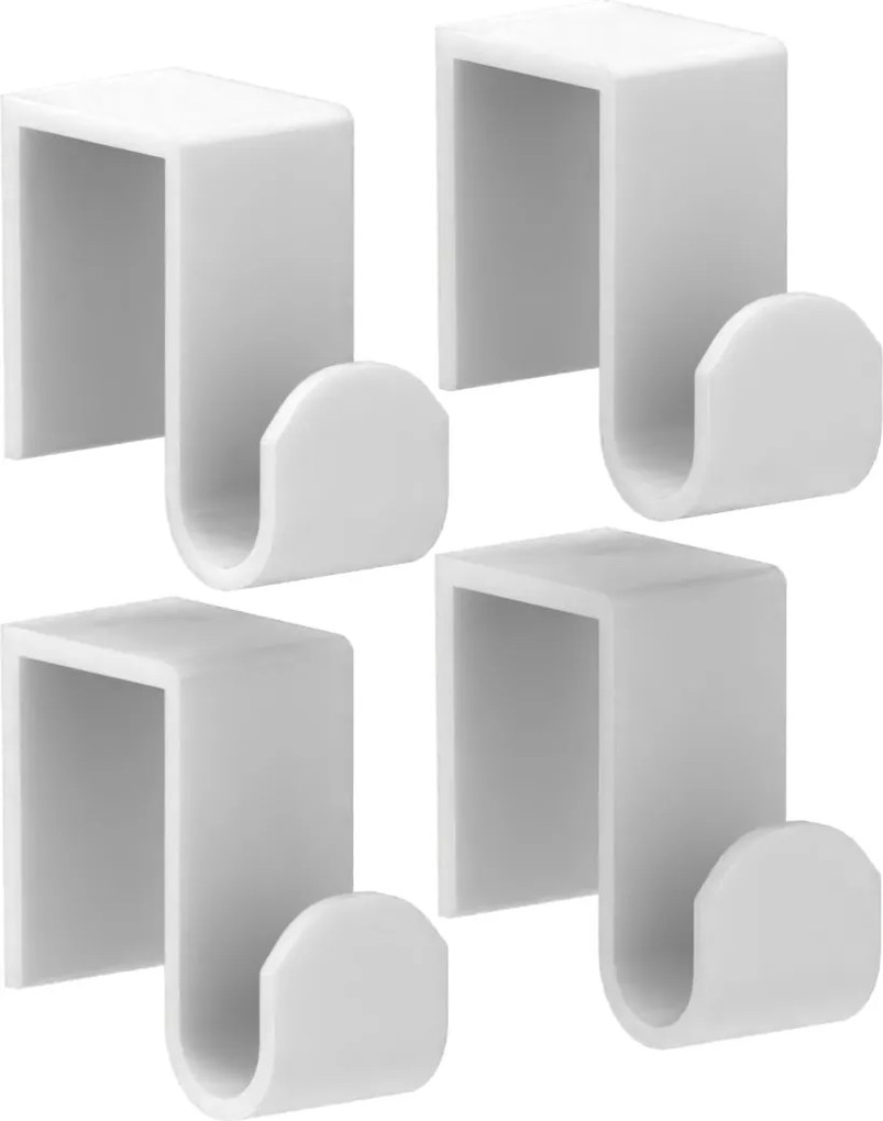 Radiátor Akasztó Radiátor x4 Fehér 2 cm Erős Loft Törölközőtartó