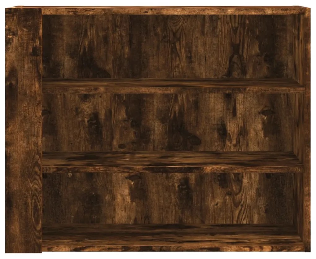 füstös tölgy színű szerelt fa faliszekrény 75 x 35 x 60 cm