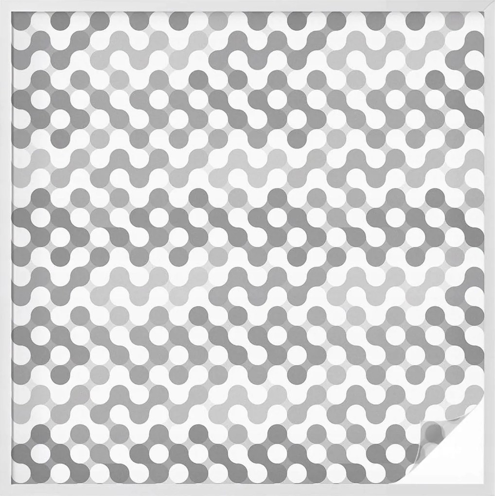 Öntapadós ablakfólia Adatvédelem Hullámgeometria 100x100 cm