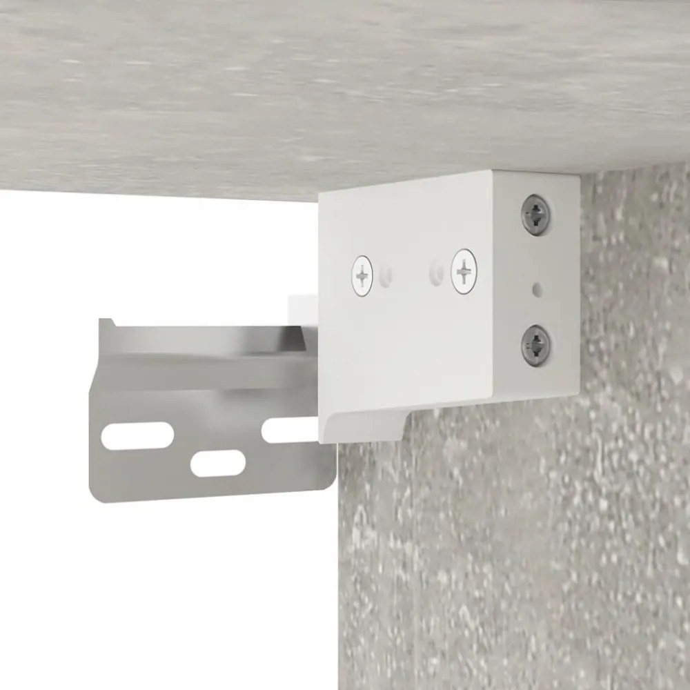 2 db betonszürke fali TV-szekrény 40x34,5x60 cm