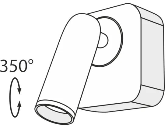 Maytoni C039WL-L3W3K - LED Fali spotlámpa MIRAX LED/3W/230V fekete