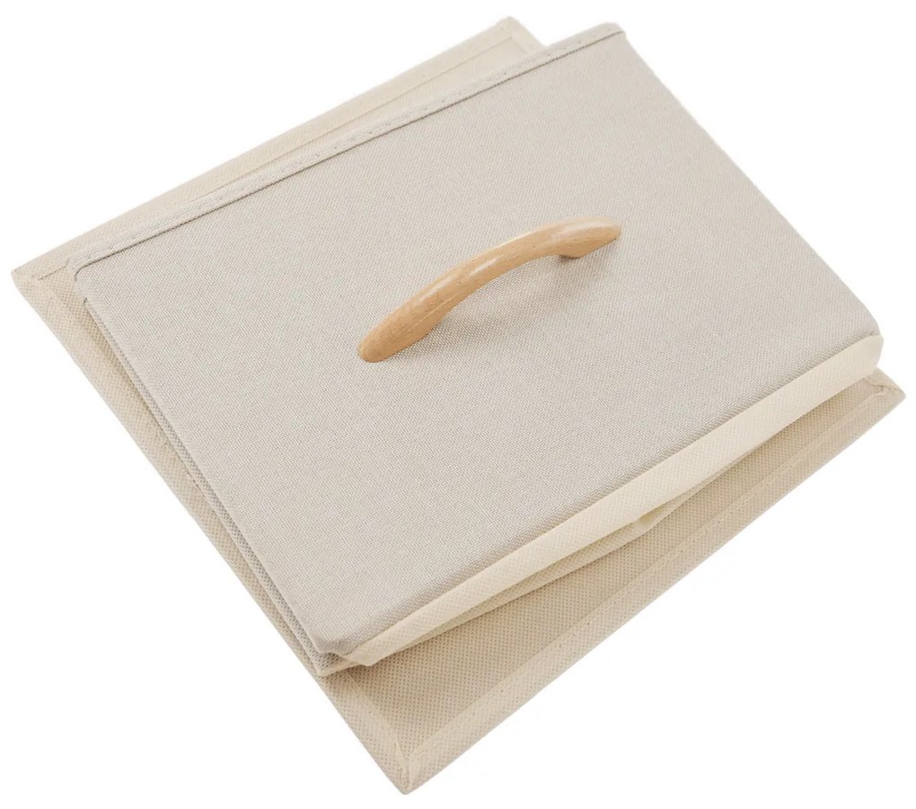 HAZEL TYP 1 szekrény szövet fiókokkal, barna, L