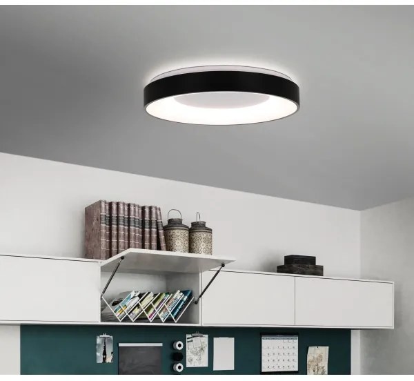 Eglo 75661 - LED Dimmelhető mennyezeti lámpa JUTIO 4xLED/8,1W/230V fekete + távirányító