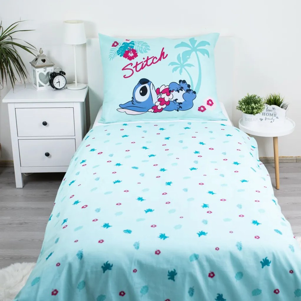 Disney Lilo és Stitch, A csillagkutya Hawaii ágyneműhuzat 140×200cm, 70×90 cm