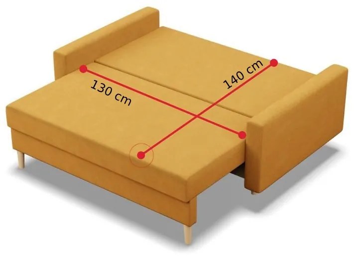 FLANK kanapé, 152x92x92 cm, Kronos 09