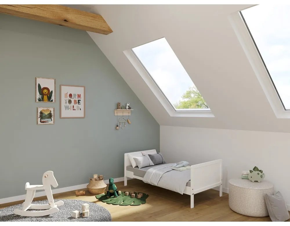 Fehér tömörfa babaágy 70x140 cm Alkmaar – Germania