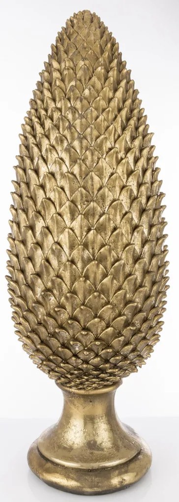 Dekoratív Dekorfigura Articsóka Műanyag Arany 77x25x25cm