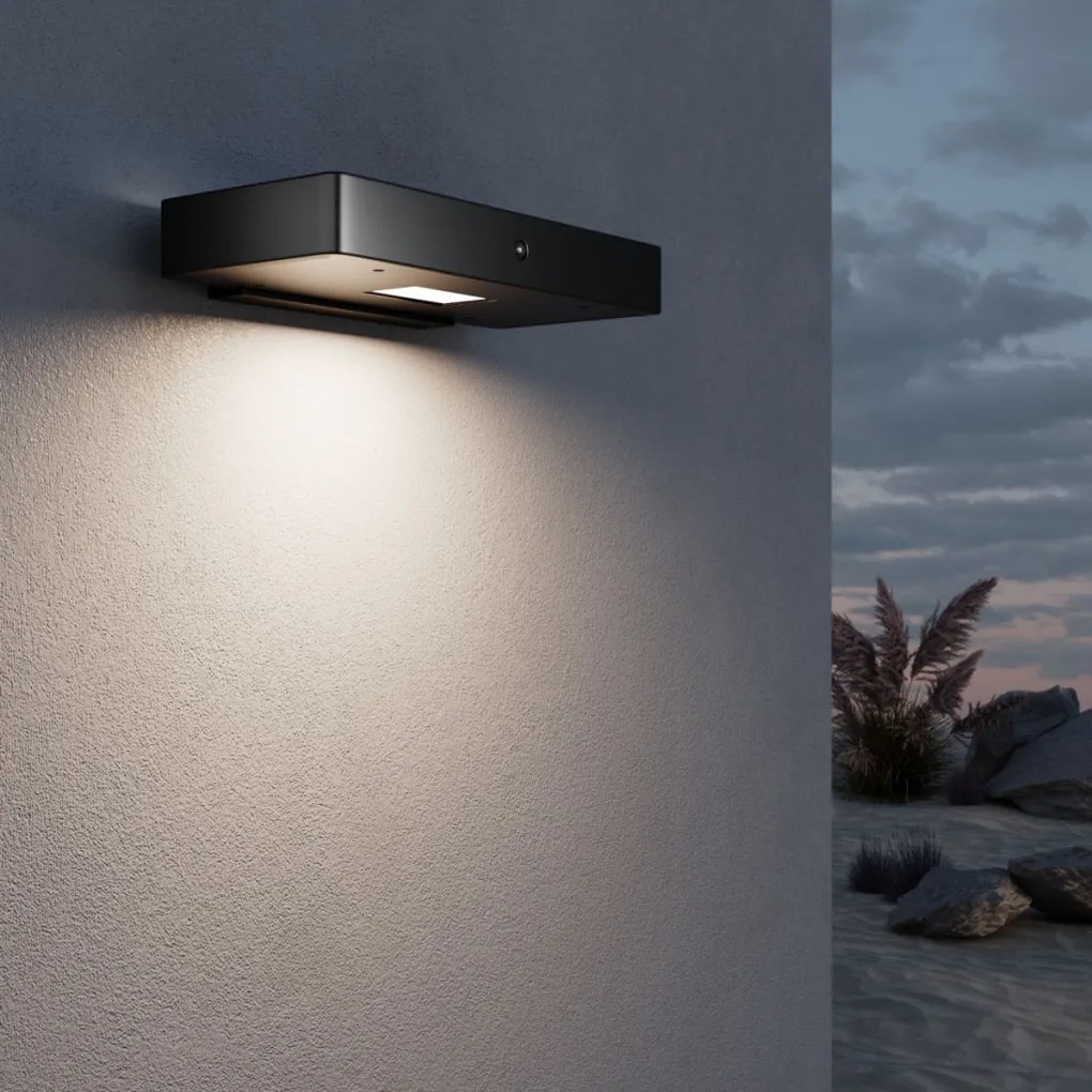 MAYTONI OSL456WL-L2GF3K PIR Modern Kültéri Fali Lámpa Grafit LED IP54