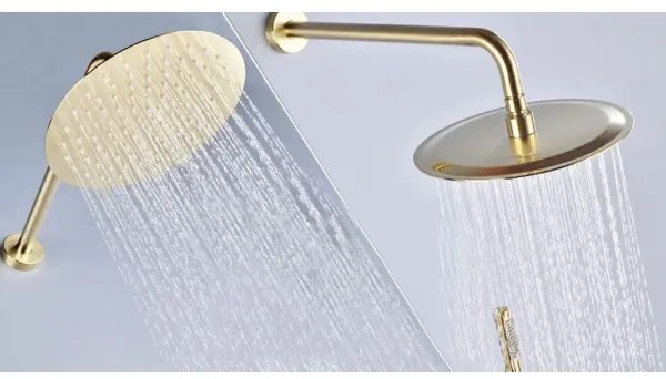 REA-P4110 - LUNGO zuhanyszett falba süllyesztett csapteleppel, arany