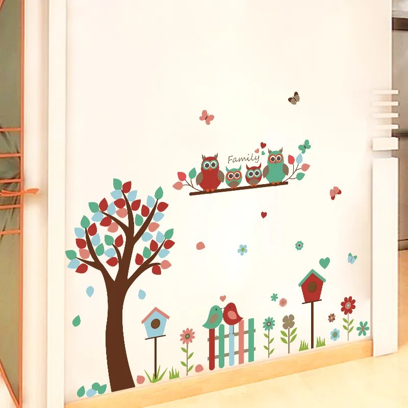 Falmatrica "Fa baglyokkal 2" 124x87cm