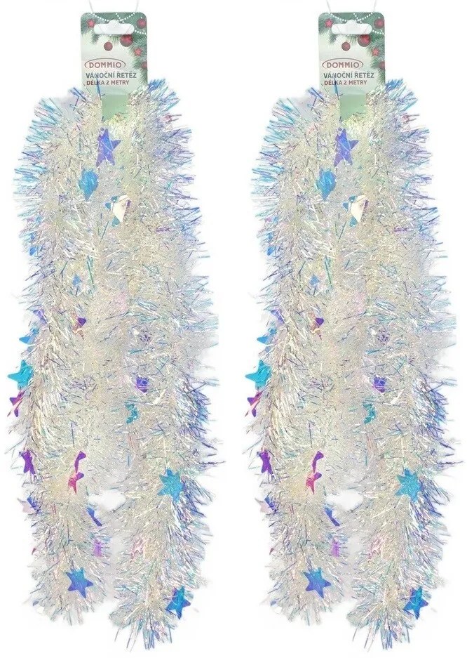 Gazdag karácsonyi fényfüzér szivárványhatással Stars, 2 m, 2 db-os készlet